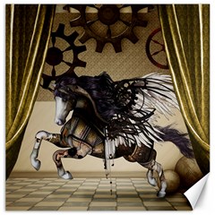 Awesome Steampunk Unicorn With Wings Canvas 20  x 20 