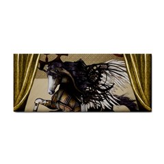 Awesome Steampunk Unicorn With Wings Hand Towel by FantasyWorld7