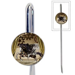 Awesome Steampunk Unicorn With Wings Book Mark