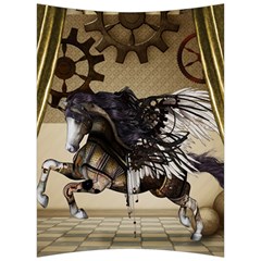 Awesome Steampunk Unicorn With Wings Back Support Cushion