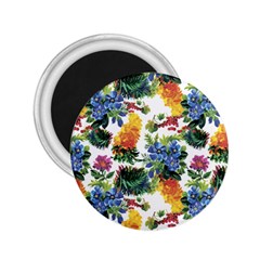 Flowers painting pattern 2.25  Magnets