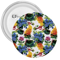 Flowers painting pattern 3  Buttons