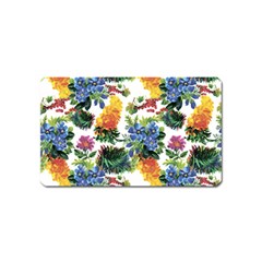 Flowers painting pattern Magnet (Name Card)