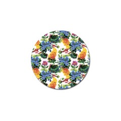 Flowers painting pattern Golf Ball Marker