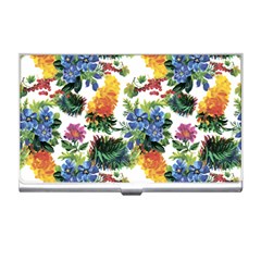 Flowers painting pattern Business Card Holder