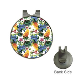 Flowers painting pattern Hat Clips with Golf Markers