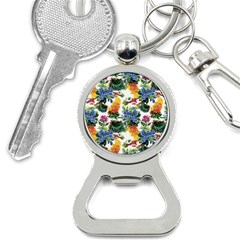 Flowers painting pattern Bottle Opener Key Chains