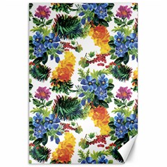 Flowers painting pattern Canvas 20  x 30 