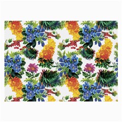 Flowers painting pattern Large Glasses Cloth