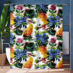 Flowers painting pattern Shower Curtain 60  x 72  (Medium) 