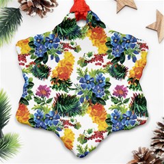 Flowers painting pattern Ornament (Snowflake)