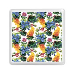 Flowers painting pattern Memory Card Reader (Square)