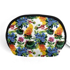 Flowers painting pattern Accessory Pouch (Medium)