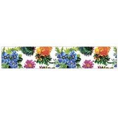 Flowers painting pattern Large Flano Scarf 