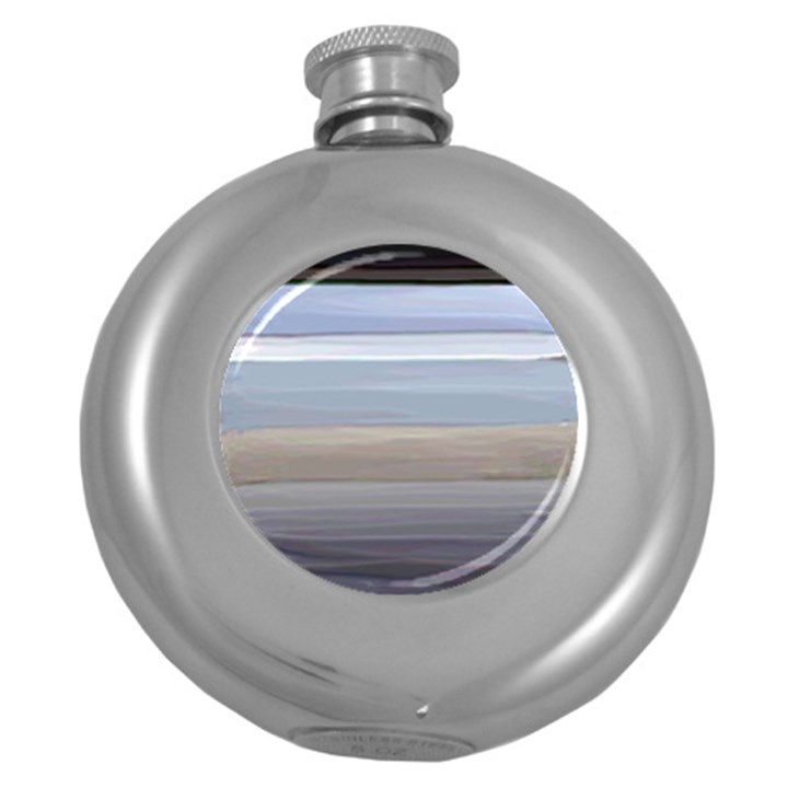 Pompey Beach Round Hip Flask (5 oz)