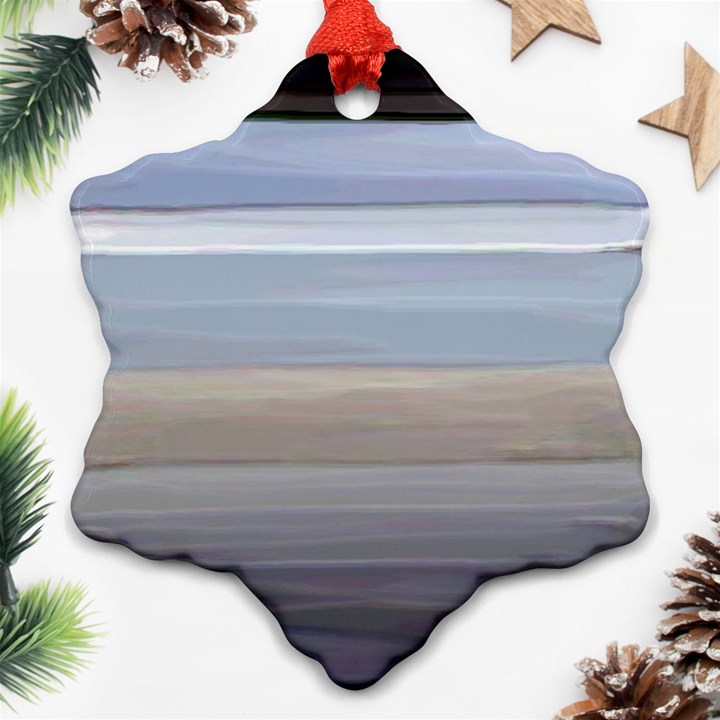 Pompey Beach Snowflake Ornament (Two Sides)