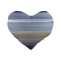 Pompey Beach Standard 16  Premium Heart Shape Cushions by DeneWestUK