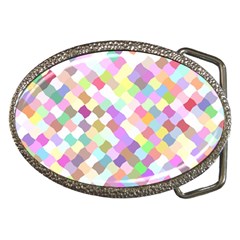 Mosaic Colorful Pattern Geometric Belt Buckles by Mariart