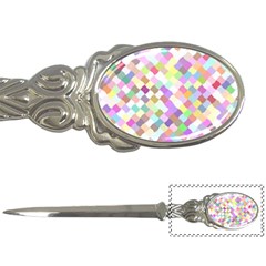 Mosaic Colorful Pattern Geometric Letter Opener by Mariart