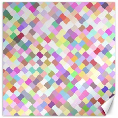 Mosaic Colorful Pattern Geometric Canvas 16  X 16  by Mariart