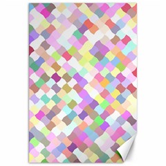 Mosaic Colorful Pattern Geometric Canvas 20  X 30  by Mariart