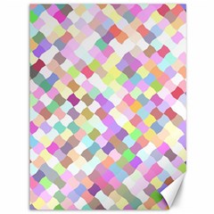 Mosaic Colorful Pattern Geometric Canvas 36  X 48  by Mariart