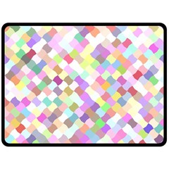 Mosaic Colorful Pattern Geometric Fleece Blanket (large)  by Mariart