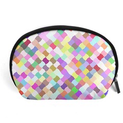 Mosaic Colorful Pattern Geometric Accessory Pouch (large) by Mariart