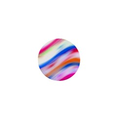 Vivid Colorful Wavy Abstract Print 1  Mini Magnets