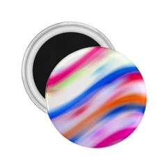 Vivid Colorful Wavy Abstract Print 2 25  Magnets