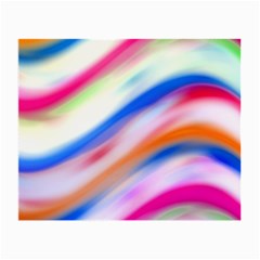 Vivid Colorful Wavy Abstract Print Small Glasses Cloth by dflcprintsclothing