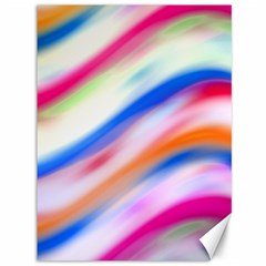 Vivid Colorful Wavy Abstract Print Canvas 36  X 48  by dflcprintsclothing