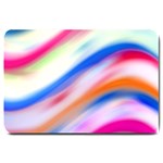 Vivid Colorful Wavy Abstract Print Large Doormat  30 x20  Door Mat