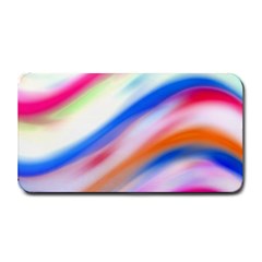 Vivid Colorful Wavy Abstract Print Medium Bar Mats by dflcprintsclothing