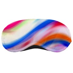 Vivid Colorful Wavy Abstract Print Sleeping Masks by dflcprintsclothing