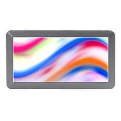 Vivid Colorful Wavy Abstract Print Memory Card Reader (mini)