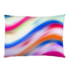 Vivid Colorful Wavy Abstract Print Pillow Case (two Sides)