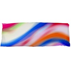 Vivid Colorful Wavy Abstract Print Body Pillow Case Dakimakura (two Sides) by dflcprintsclothing