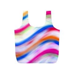 Vivid Colorful Wavy Abstract Print Full Print Recycle Bag (s)