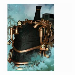 Spirit Of Steampunk, Awesome Train In The Sky Small Garden Flag (two Sides) by FantasyWorld7