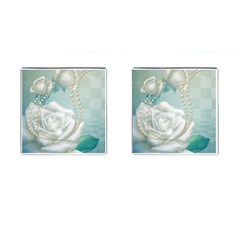 Wonderful Roses In Soft Colors Cufflinks (square) by FantasyWorld7