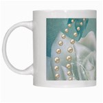 Wonderful Roses In Soft Colors White Mugs Left