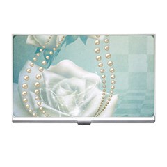 Wonderful Roses In Soft Colors Business Card Holder by FantasyWorld7