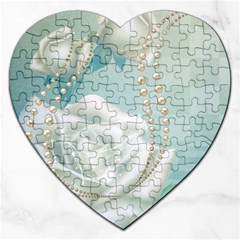 Wonderful Roses In Soft Colors Jigsaw Puzzle (heart) by FantasyWorld7