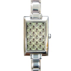 Awesome Chinese Dragon Pattern Rectangle Italian Charm Watch by FantasyWorld7