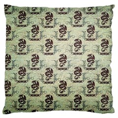 Awesome Chinese Dragon Pattern Large Cushion Case (one Side) by FantasyWorld7