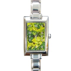 Garden Of The Phoenix Rectangle Italian Charm Watch by Riverwoman