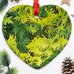 Garden Of The Phoenix Ornament (heart) by Riverwoman