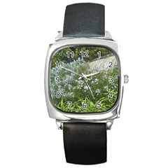 Lurie Garden Amsonia Square Metal Watch by Riverwoman