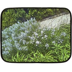 Lurie Garden Amsonia Double Sided Fleece Blanket (mini)  by Riverwoman